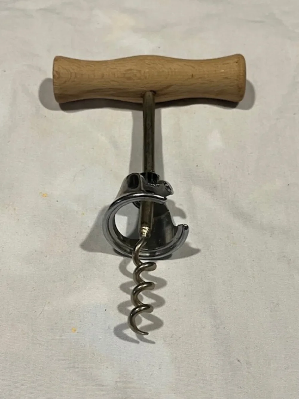 Bell Spiral Corkscrew Wood Handle Wine Cork Bottle Opener 3.5